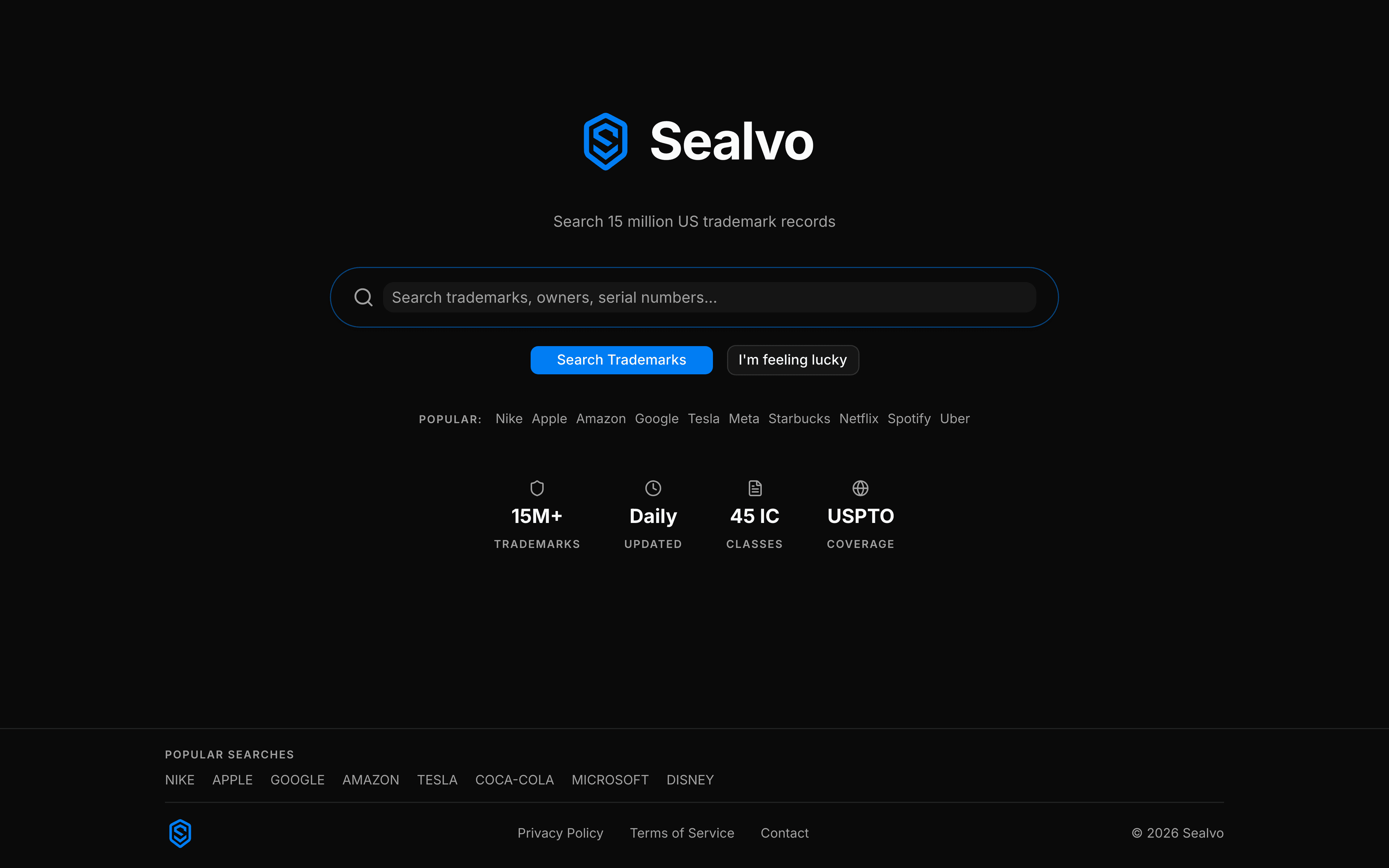 Sealvo trademark search
